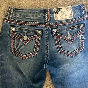 Red white and blue Miss me jeans size 26